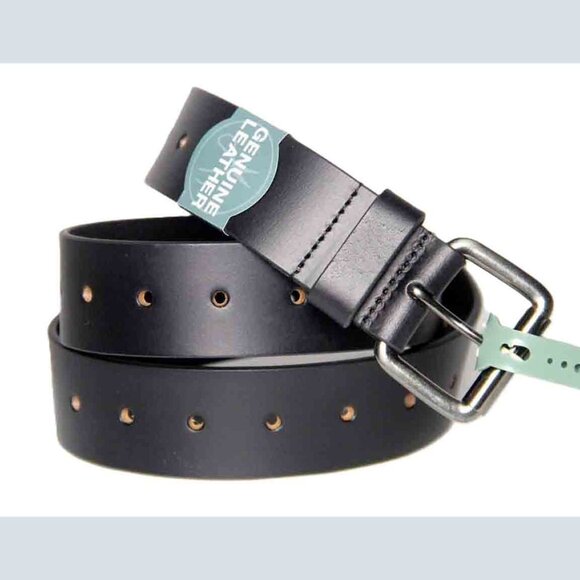 Damen Hastings Black Genuine Leather Casual Belt Men's Size Medium 34-36 - Picture 1 of 2